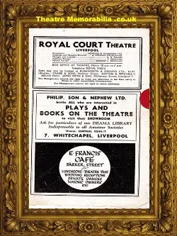 Liverpool Royal Court Theatre – A Play For Ronnie – 1946