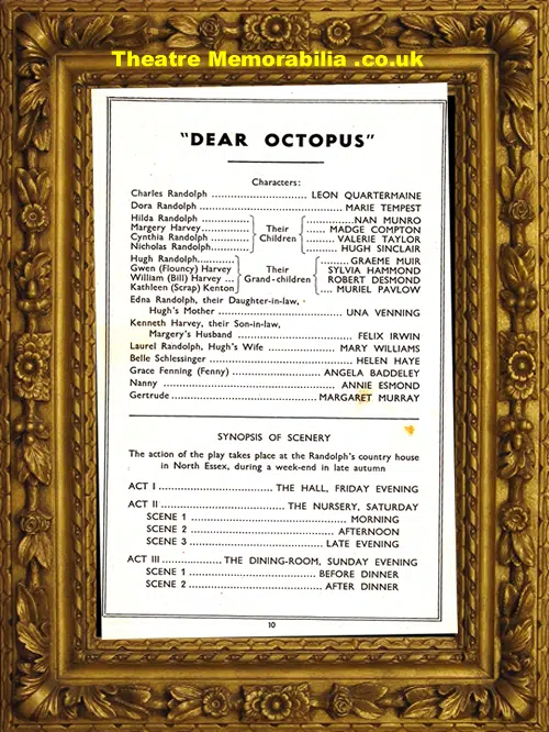 Liverpool Royal Court Theatre - Dear Octopus - 1940