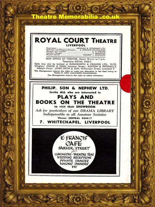 Liverpool Royal Court Theatre - D'oyly Carte Opera - 1946