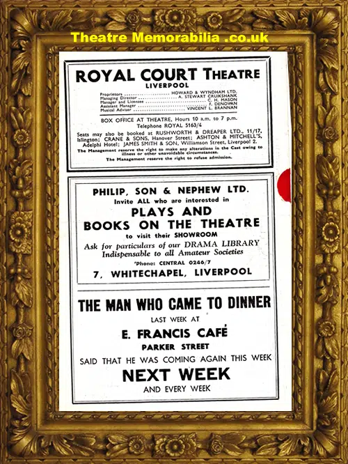 Liverpool Royal Court Theatre - The Years Between - 1944
