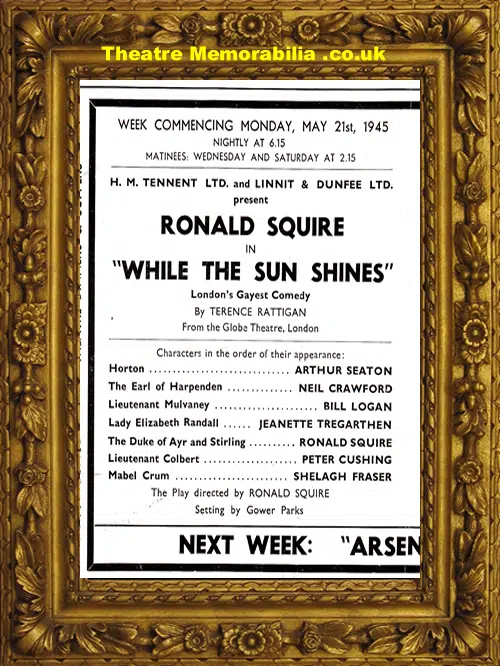 Liverpool Royal Court Theatre - While The Sun Shines - 1945