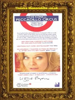 Lizzie Roper Autograph Peccadillo Circus Signed Theatre Flyer 06