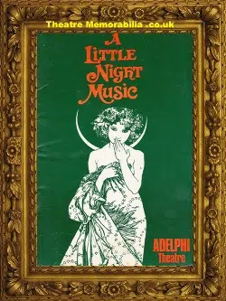 London Adelphi Theatre – A Little Night Music – 1975