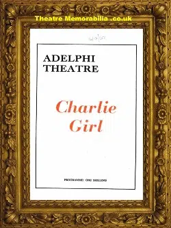 London Adelphi Theatre – Charlie Girl – 1967 – Derek Nimmo