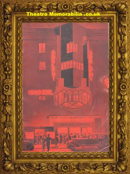 London Adelphi Theatre – Grand Hotel – 1930s