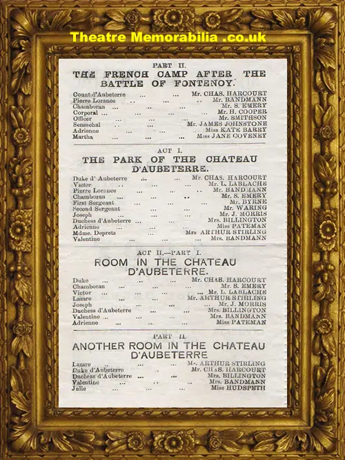 London Adelphi Theatre - Proof - 1878
