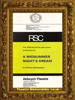 London Aldwych Theatre – Midsummer Night’s Dream 1970 Judi Dench