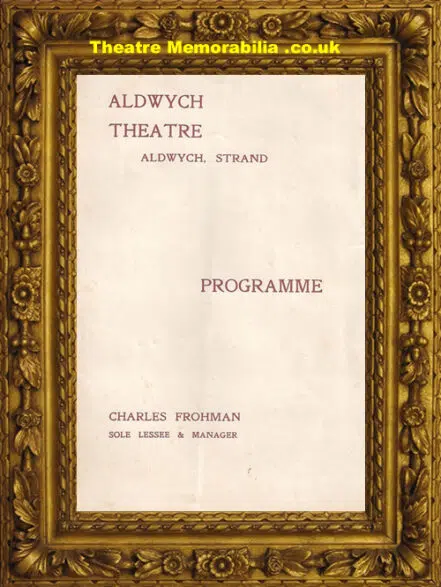 London Aldwych Theatre – The Two Pins – 1908