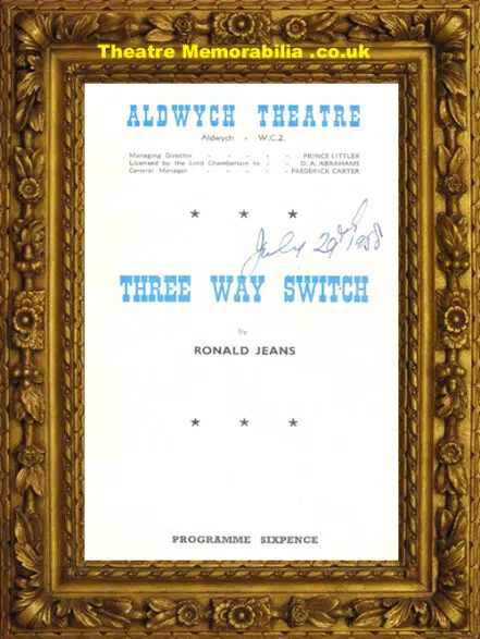 London Aldwych Theatre – Three Way Switch – 1950 Nanette Newman