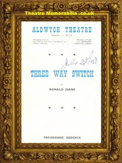 London Aldwych Theatre – Three Way Switch – 1950 Nanette Newman