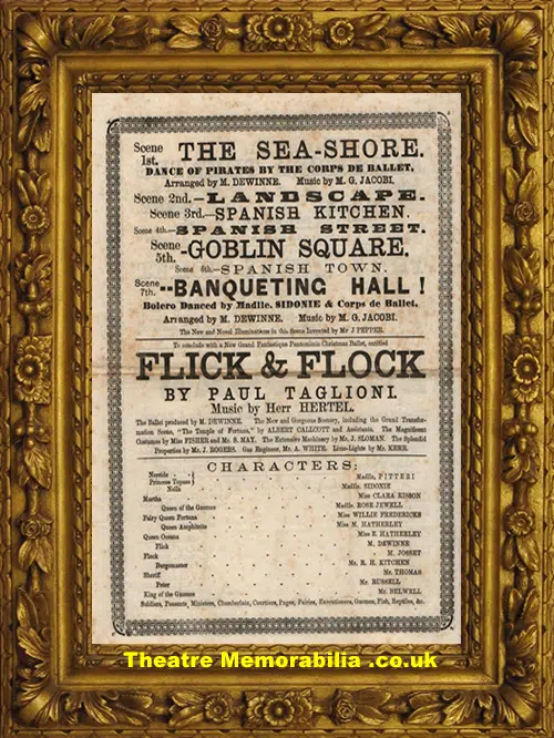 London Alhambra Theatre - Don Juan - 1874
