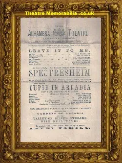London Alhambra Theatre – Spectresheim – C 1885