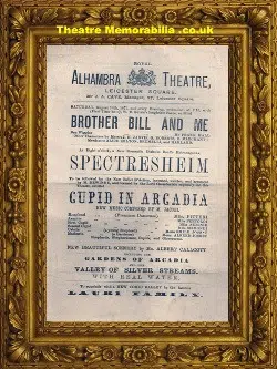 London Alhambra Theatre – Spectresheim – C 1885