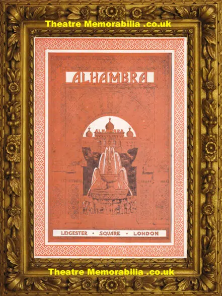 London Alhambra Theatre – Variety Show – 1926