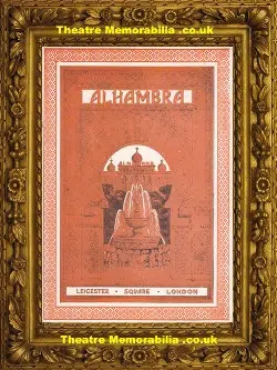 London Alhambra Theatre – Variety Show – 1926