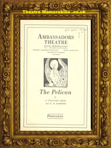 London Ambassadors Theatre – The Pelican – 1924