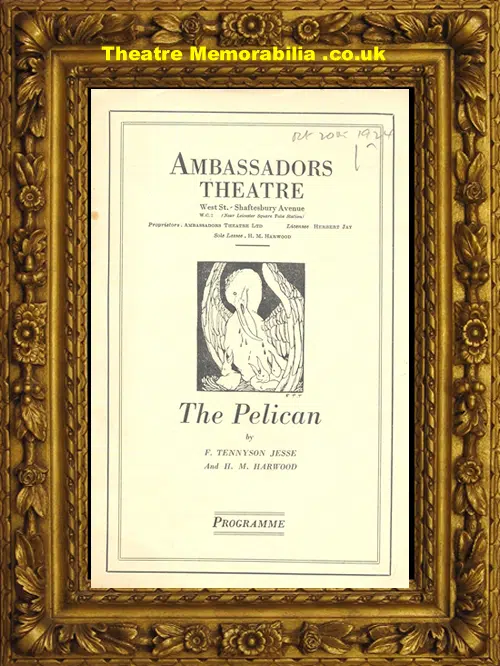 London Ambassadors Theatre - The Pelican - 1924