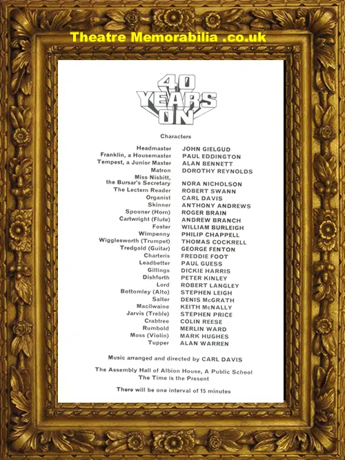 London Apollo Theatre - 40 Years On - 1968 John Gielgud