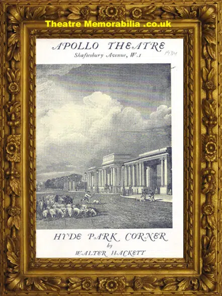 London Apollo Theatre – Hyde Park Corner – 1934