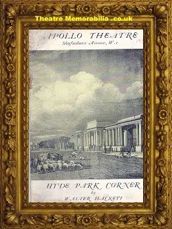 London Apollo Theatre – Hyde Park Corner – 1934