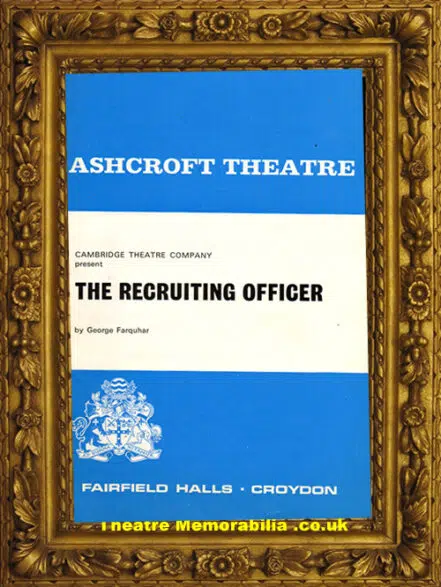 London Ashcroft Theatre – Recruiting Officer – 1970 – McKellen