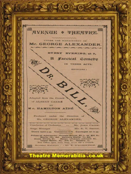 London Avenue Theatre – Dr Bill – late 1880’s