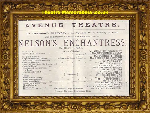 London Avenue Theatre - Nelson's Enchantress - 1897