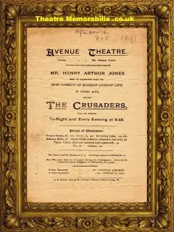 London Avenue Theatre – The Crusaders – 1891