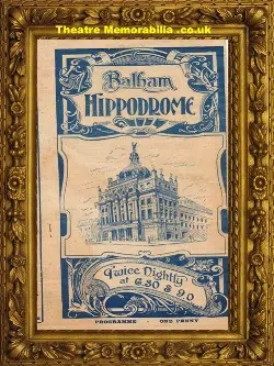 London Balham Hippodrome – Variety Show – 1914