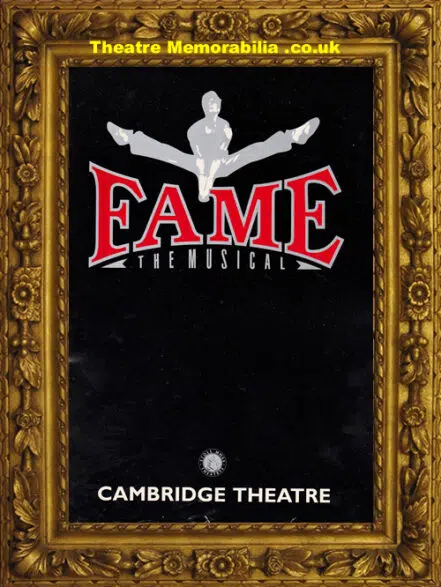 London Cambridge Theatre – Fame The Musical – 1995