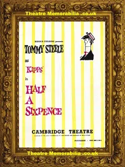 London Cambridge Theatre – Half A Sixpence – 1963 – Tommy Steele