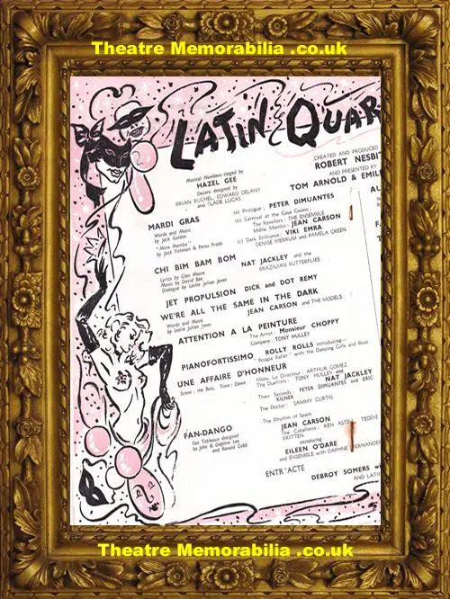 London Casino Theatre - Latin Quarter - 1951