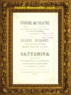 London Charing Theatre – Cattarina – 1875