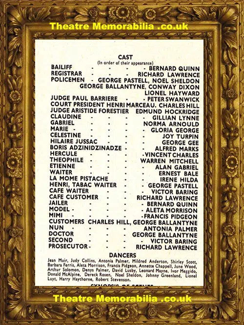 London Coliseum - Can Can - Cole Porter - 1954