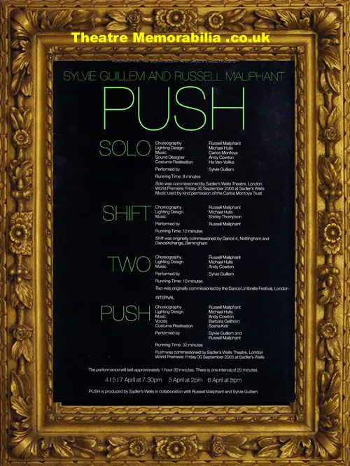 London Coliseum - Push - 2008 + Ticket