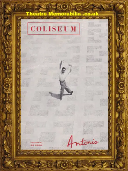 London Coliseum Theatre – Antonio – 1959 – Ballet