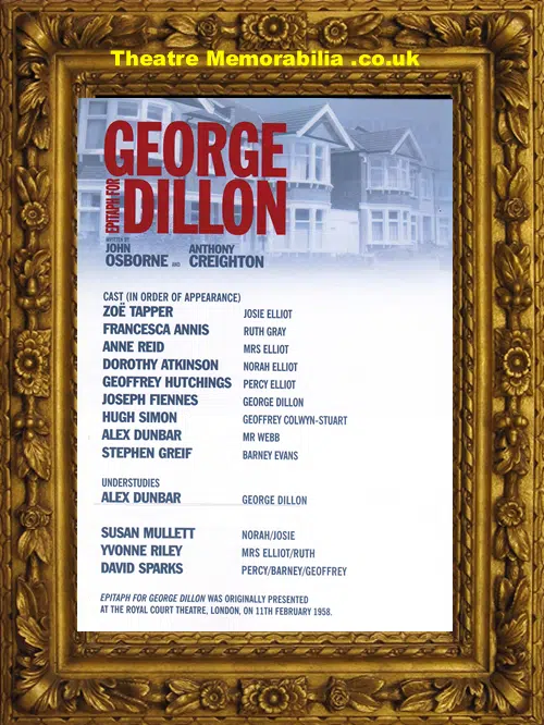 London Comedy Theatre - Epitaph George Dillon 2005 - Full Set