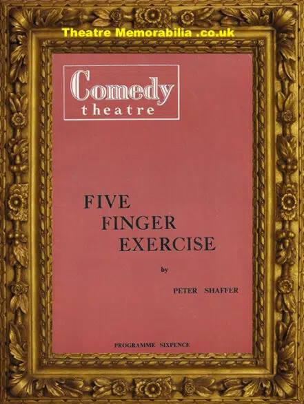 London Comedy Theatre – Five Finger Exercise – 1958