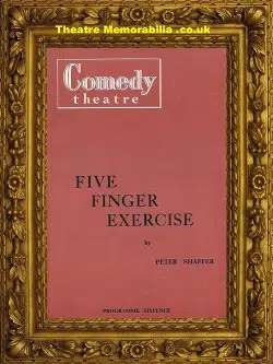 London Comedy Theatre – Five Finger Exercise – 1958