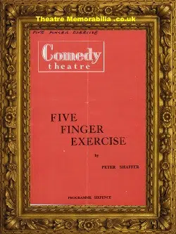 London Comedy Theatre – Five Finger Exercise – 1958