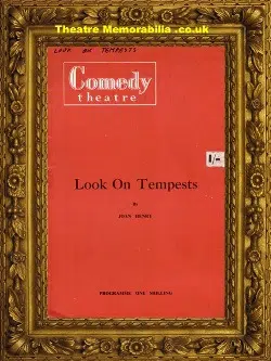 London Comedy Theatre – Look On Tempests – 1958 Vanessa Redgrave