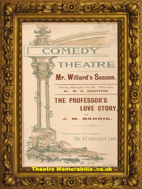London Comedy Theatre - Professor's Love Story - 1894
