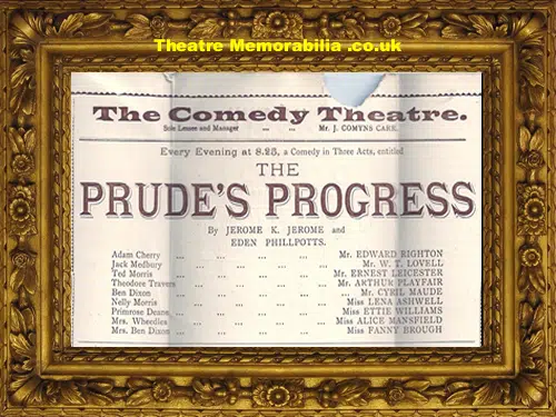 London Comedy Theatre - Prude's Progress - 1895