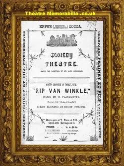 London Comedy Theatre – Rip Van Winkle – 1882
