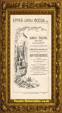 London Comedy Theatre – Rip Van Winkle – 1884