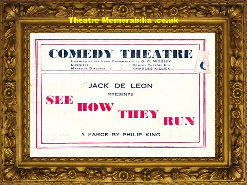 London Comedy Theatre - See How They Run - 1945