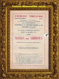 London Comedy Theatre - Slings And Arrows - 1948