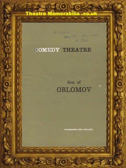 London Comedy Theatre – Son Of Oblomov – 1965 Spike Milligan