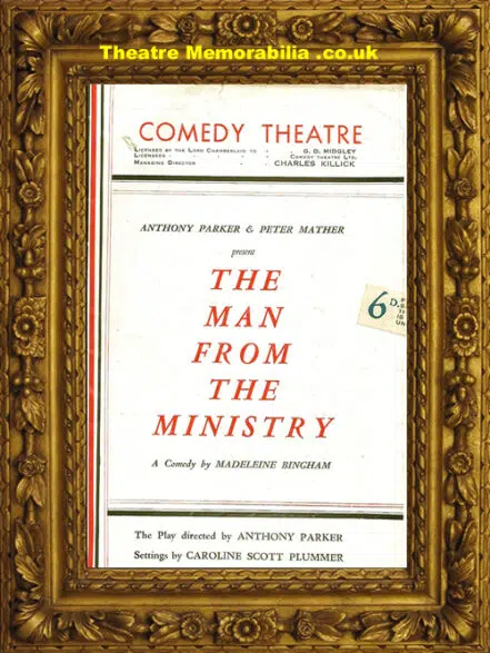 London Comedy Theatre – The Man From The Ministry – 1946