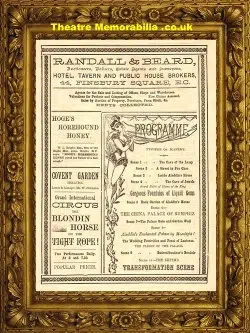 London Covent Garden Theatre – Funny Harlequinade – 1884